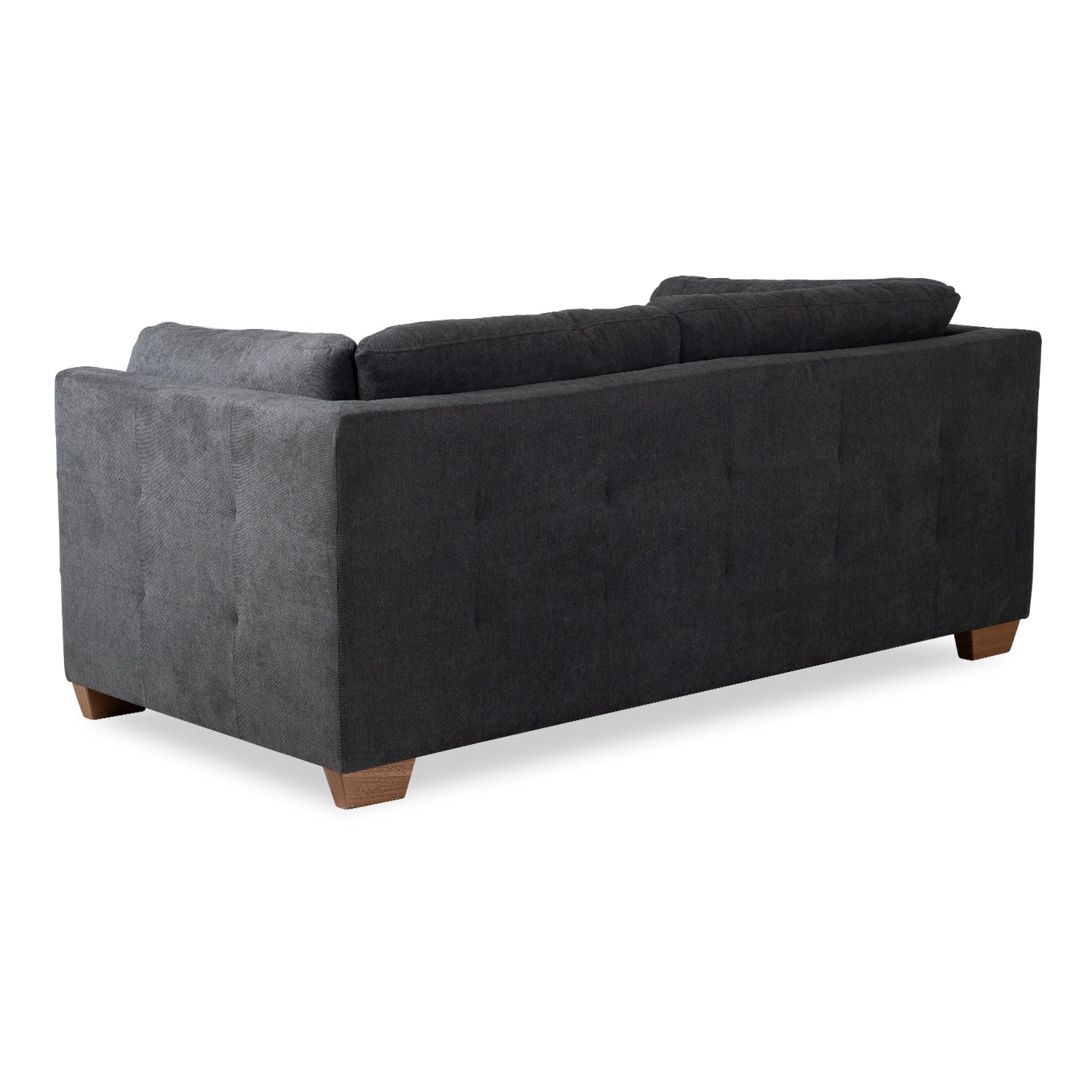 Sofá 2 Puestos Astro Microfibra Kazan Plomo, Natural