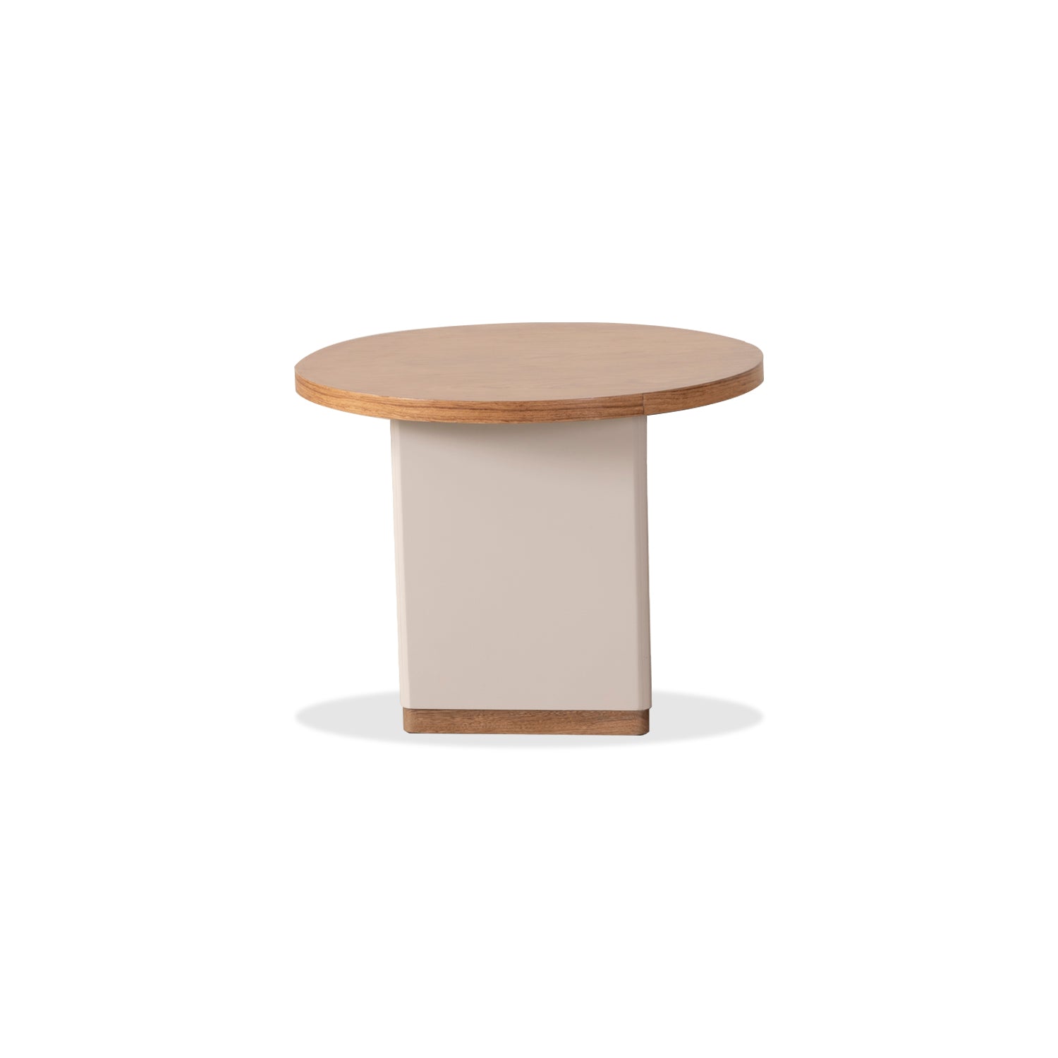 Mesa De Centro Bonn Beige, Natural Circular