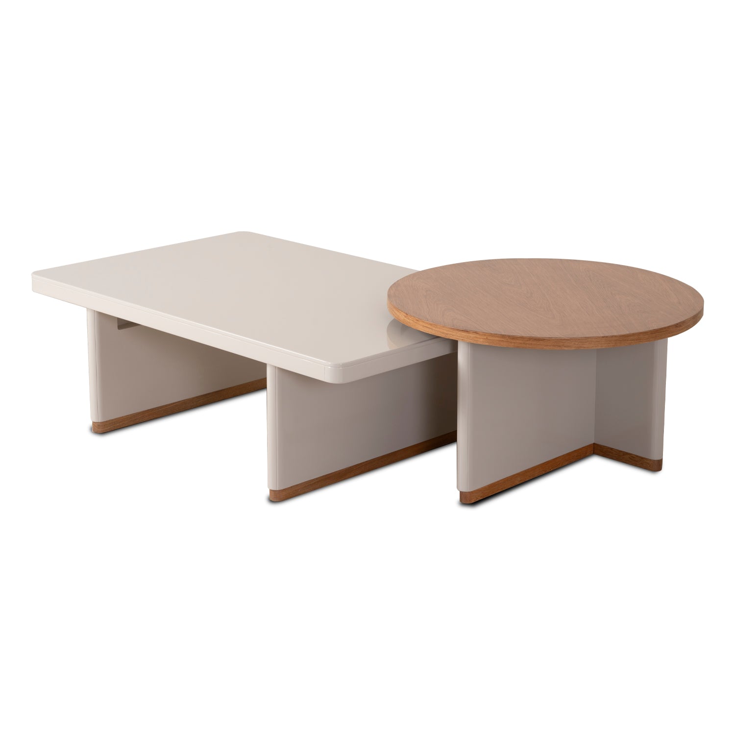 Mesa De Centro Bonn Beige, Natural Circular Premium