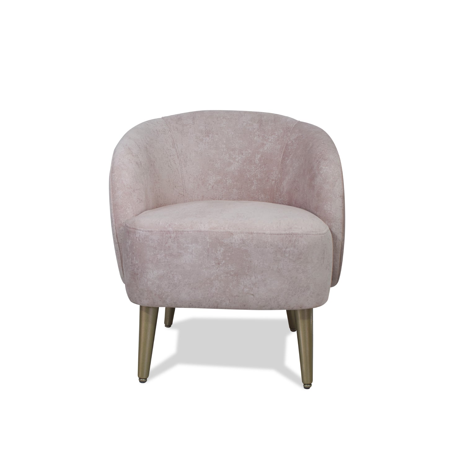 Poltrona Colin Velvet Prisma Rosa, Champaña