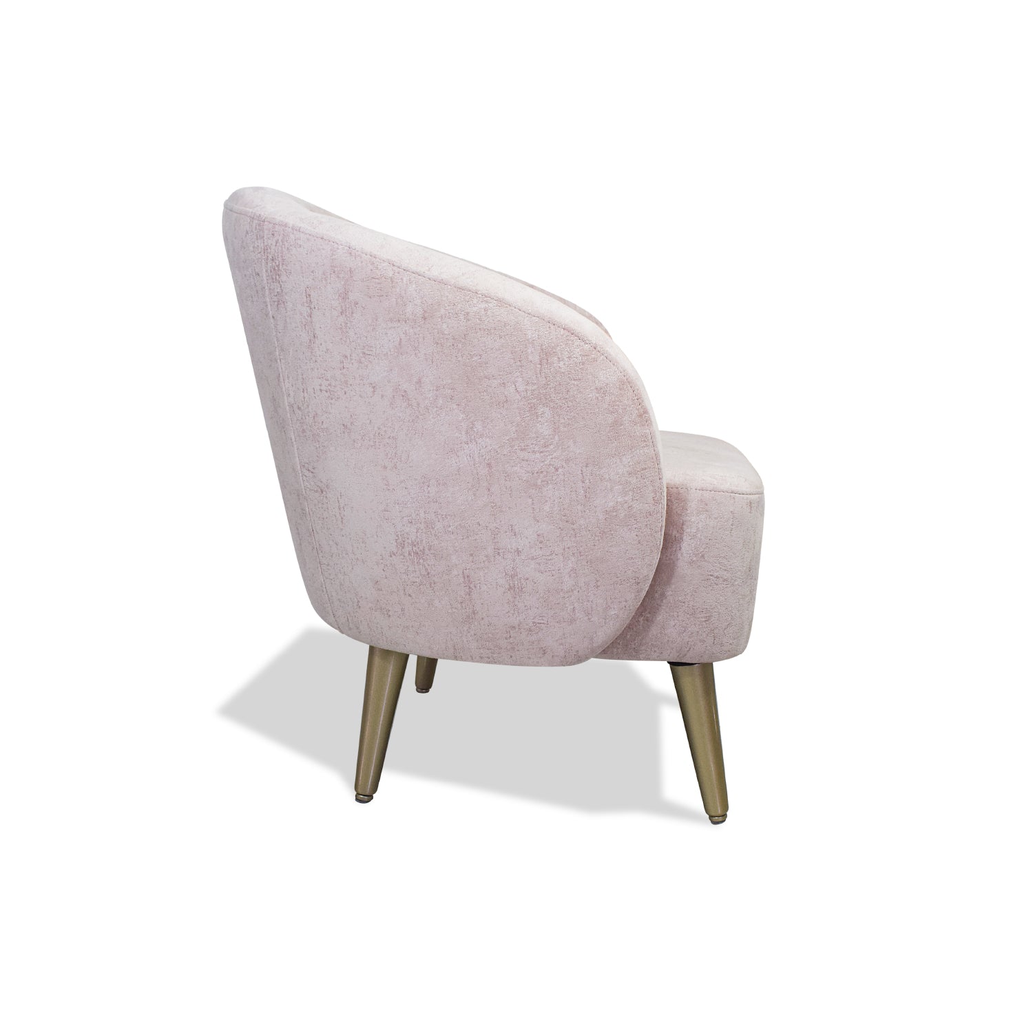 Poltrona Colin Velvet Prisma Rosa, Champaña