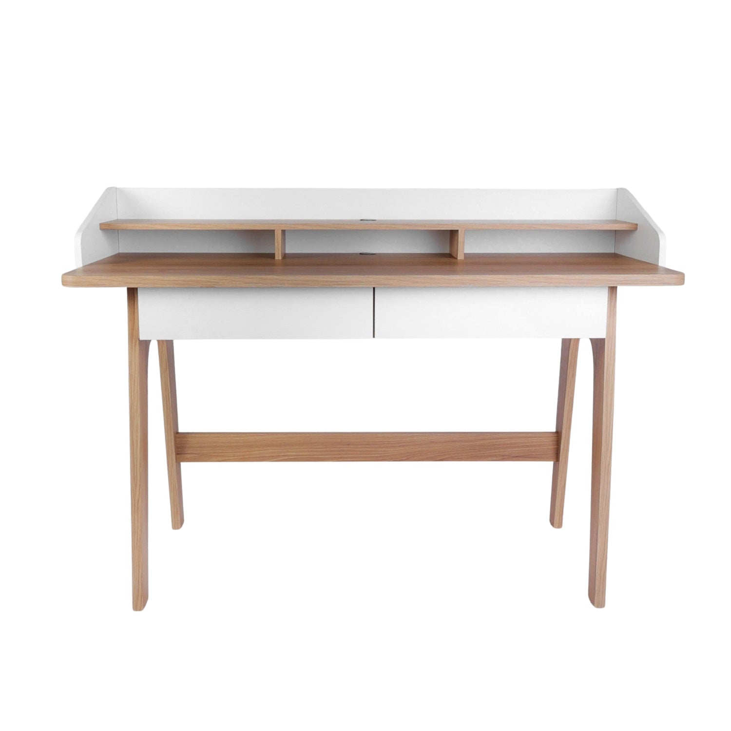 Escritorio Bilbao 139X95X62 Blanco, Natural