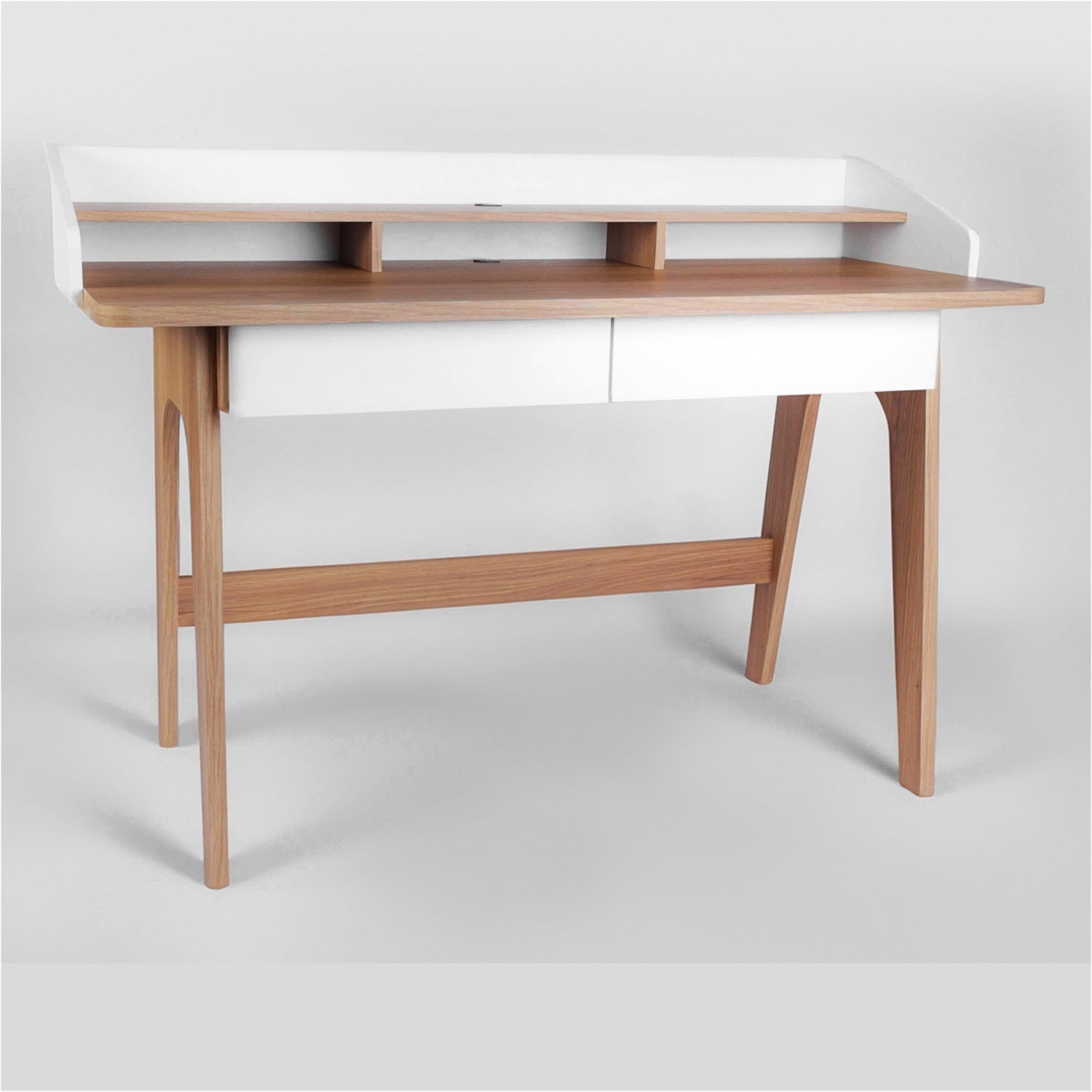 Escritorio Bilbao 139X95X62 Blanco, Natural