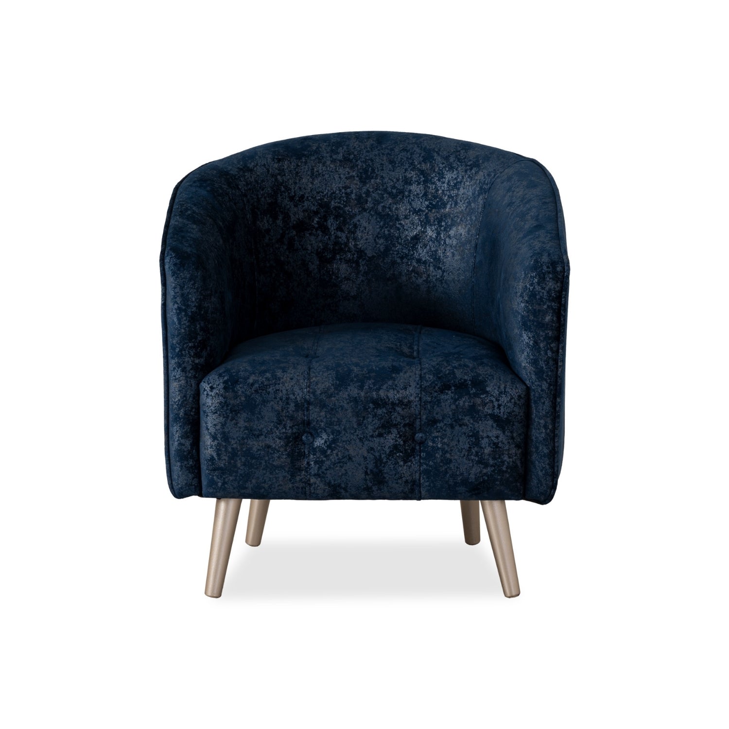 Poltrona Celeste Velvet Bouquet Azul, Champaña