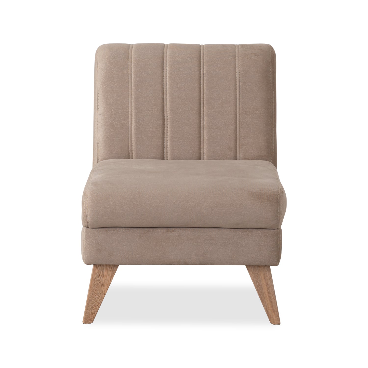 Poltrona Lugo Microfibra Malaya Beige, Natural