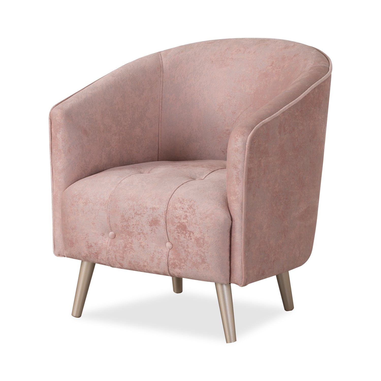 Poltrona Celeste Velvet Bouquet Rosa, Champaña