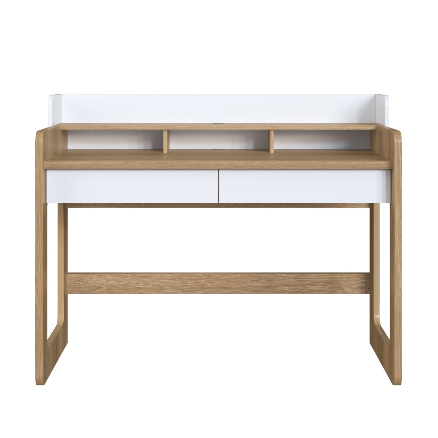 Escritorio Bilbao 128X99X61 Blanco, Natural