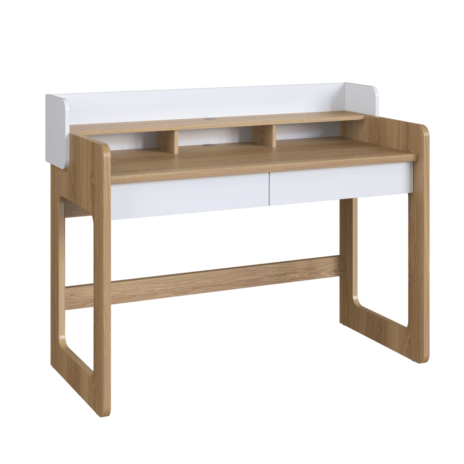 Escritorio Bilbao 128X99X61 Blanco, Natural