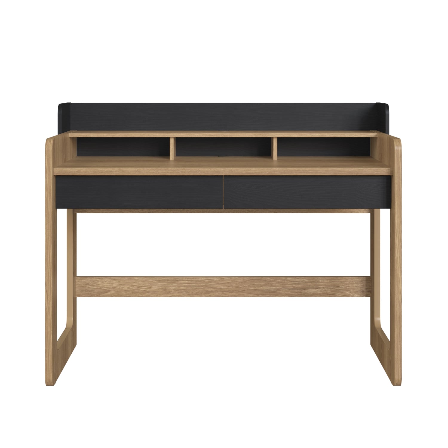 Escritorio Bilbao 128X99X61 Negro, Natural