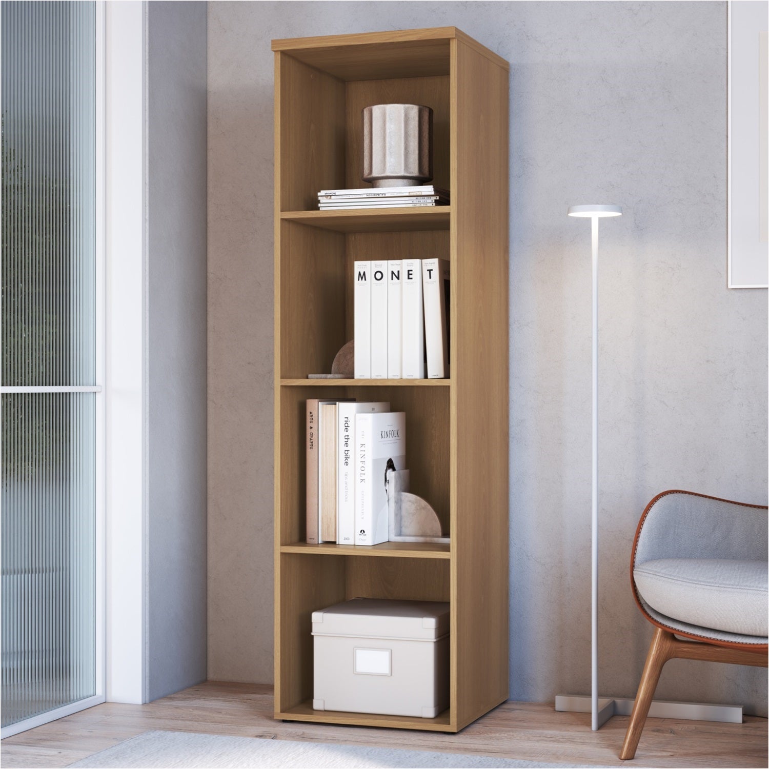 Biblioteca Cala 45X160X45 Natural