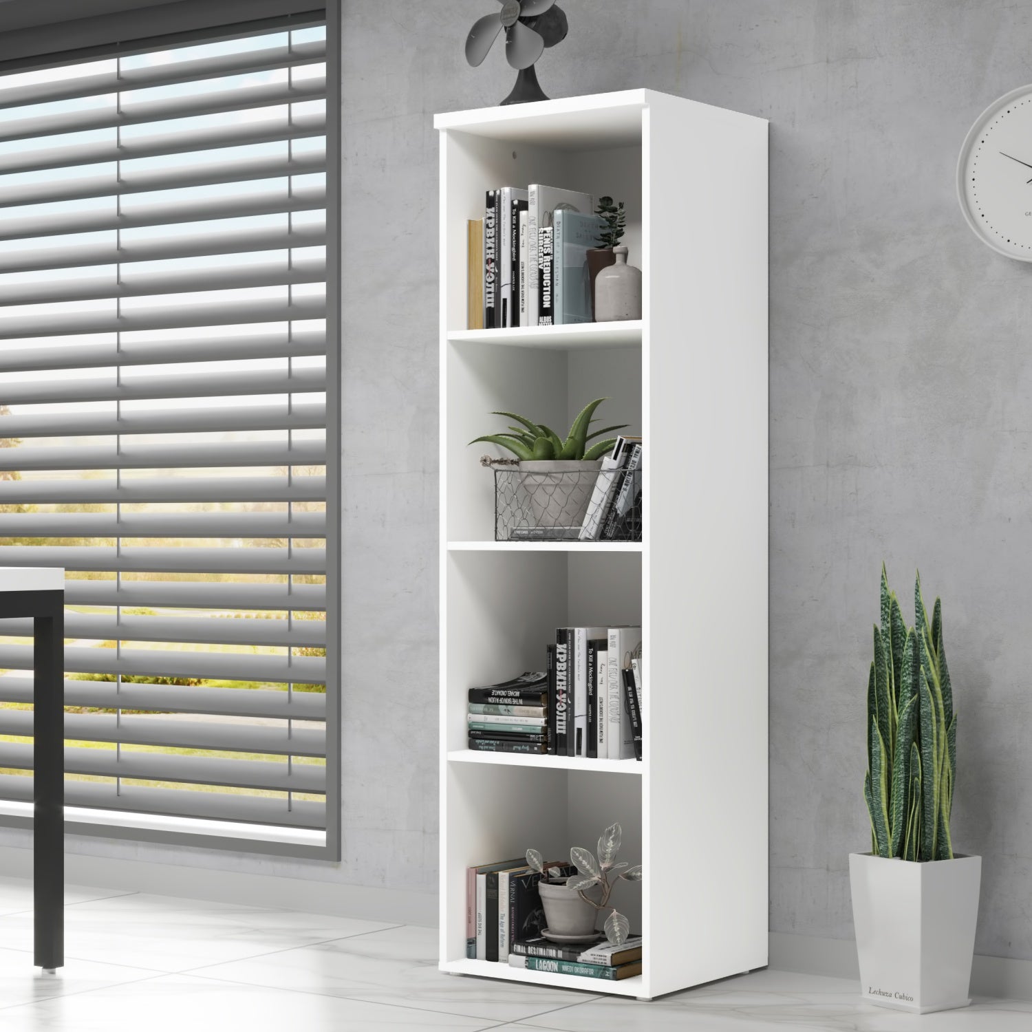 Biblioteca Cala 45X160X45 Blanca