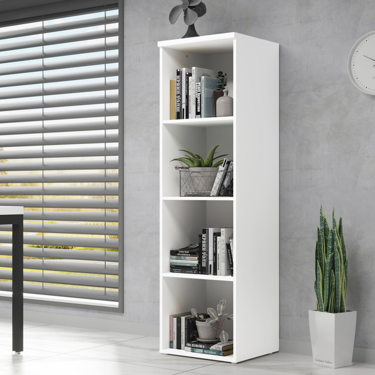 Biblioteca Cala 45X160X45 Blanca