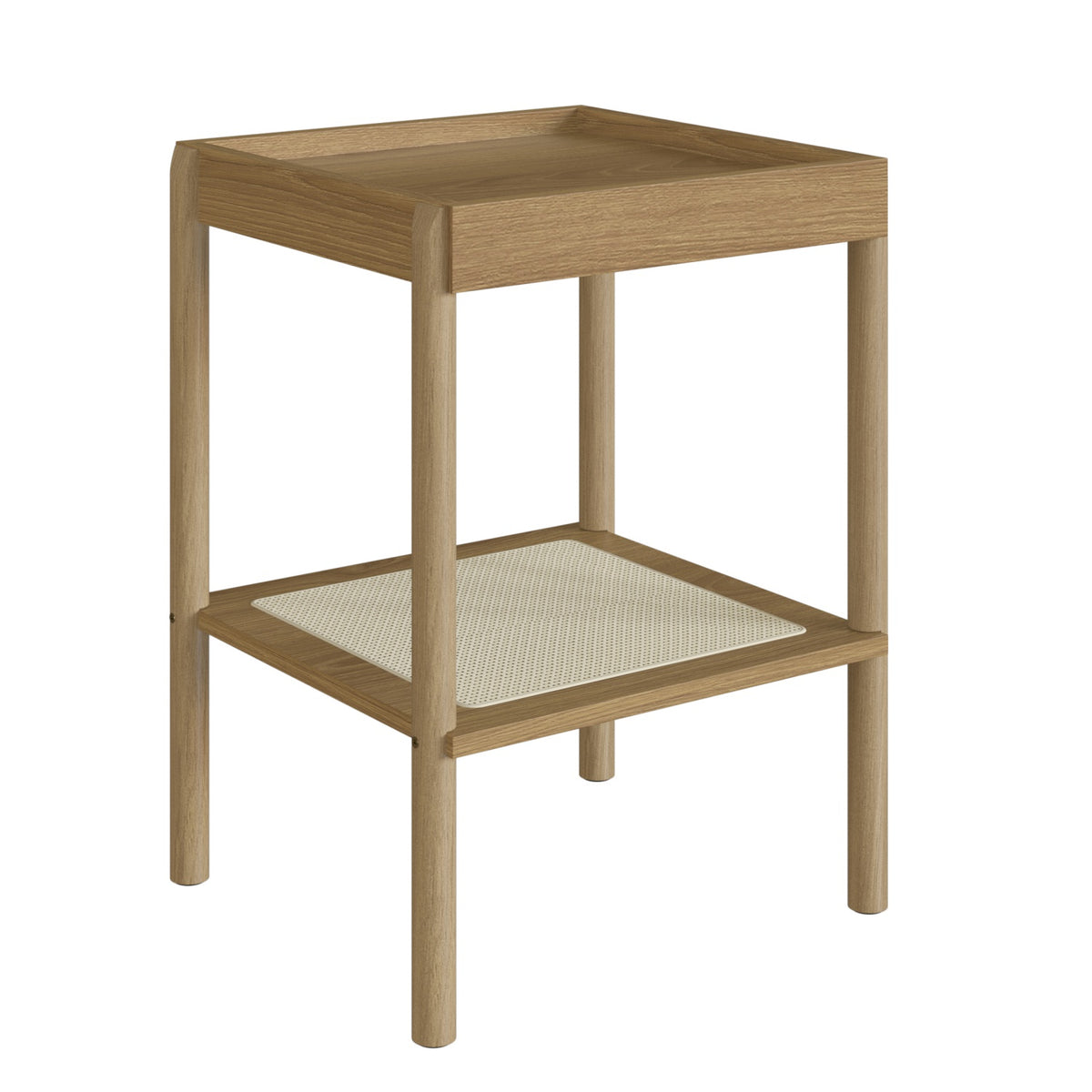 Mesa Auxiliar Santorini 43X58X40 Natural, Tejido