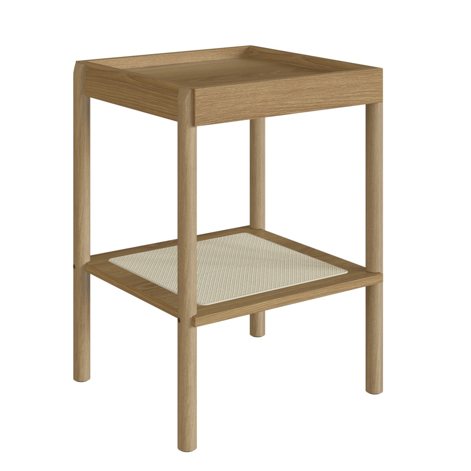 Mesa Auxiliar Santorini 43X58X40 Natural, Tejido