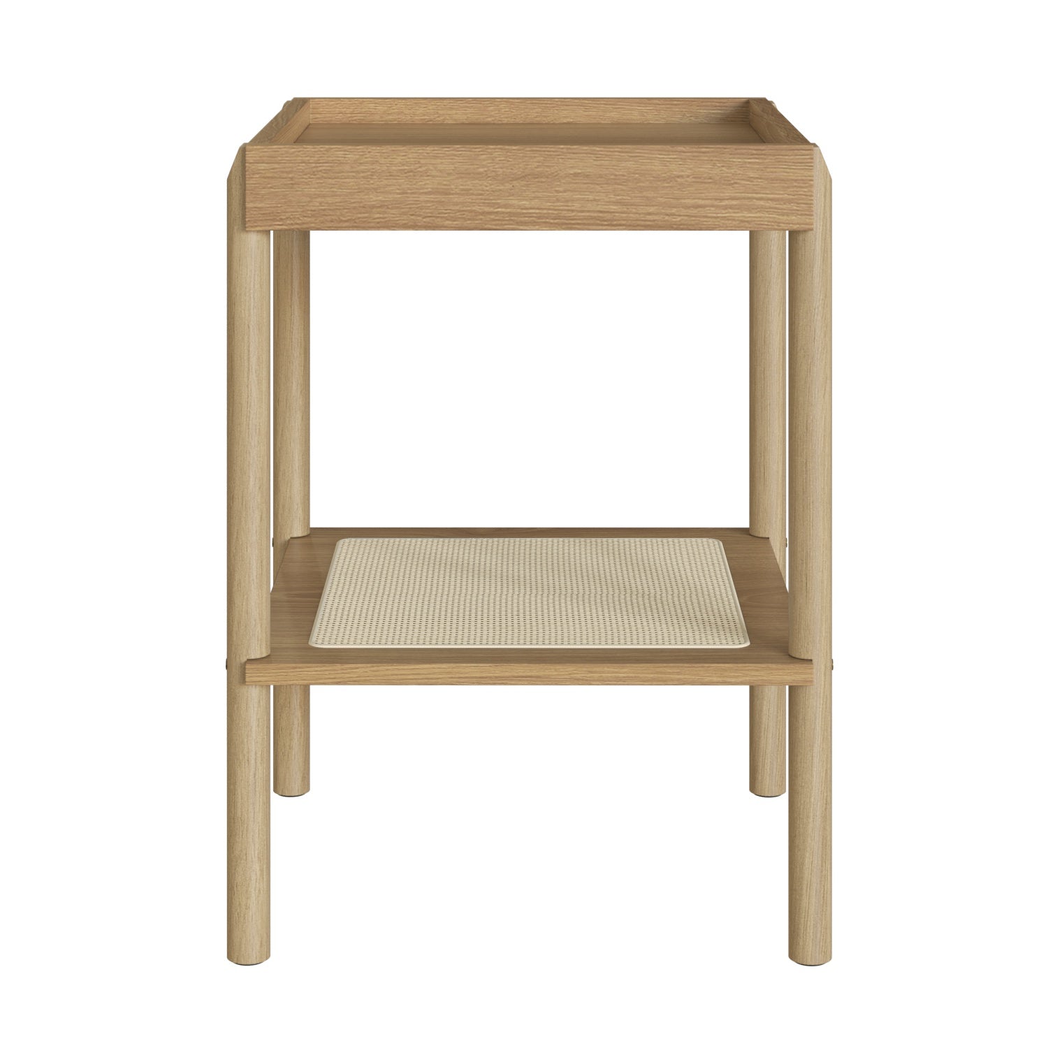 Mesa Auxiliar Santorini 43X58X40 Natural, Tejido