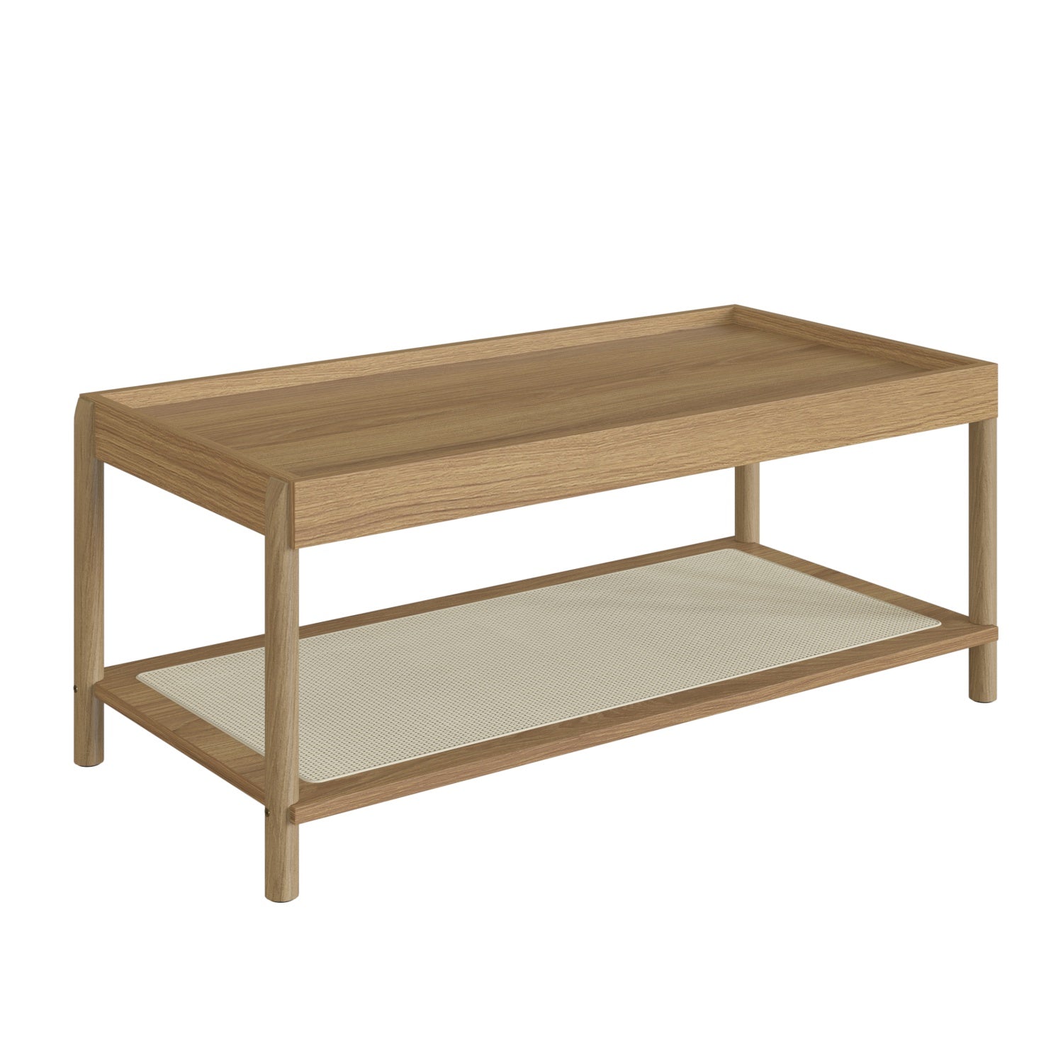 Mesa De Centro Santorini 93X38X45 Natural, Tejido