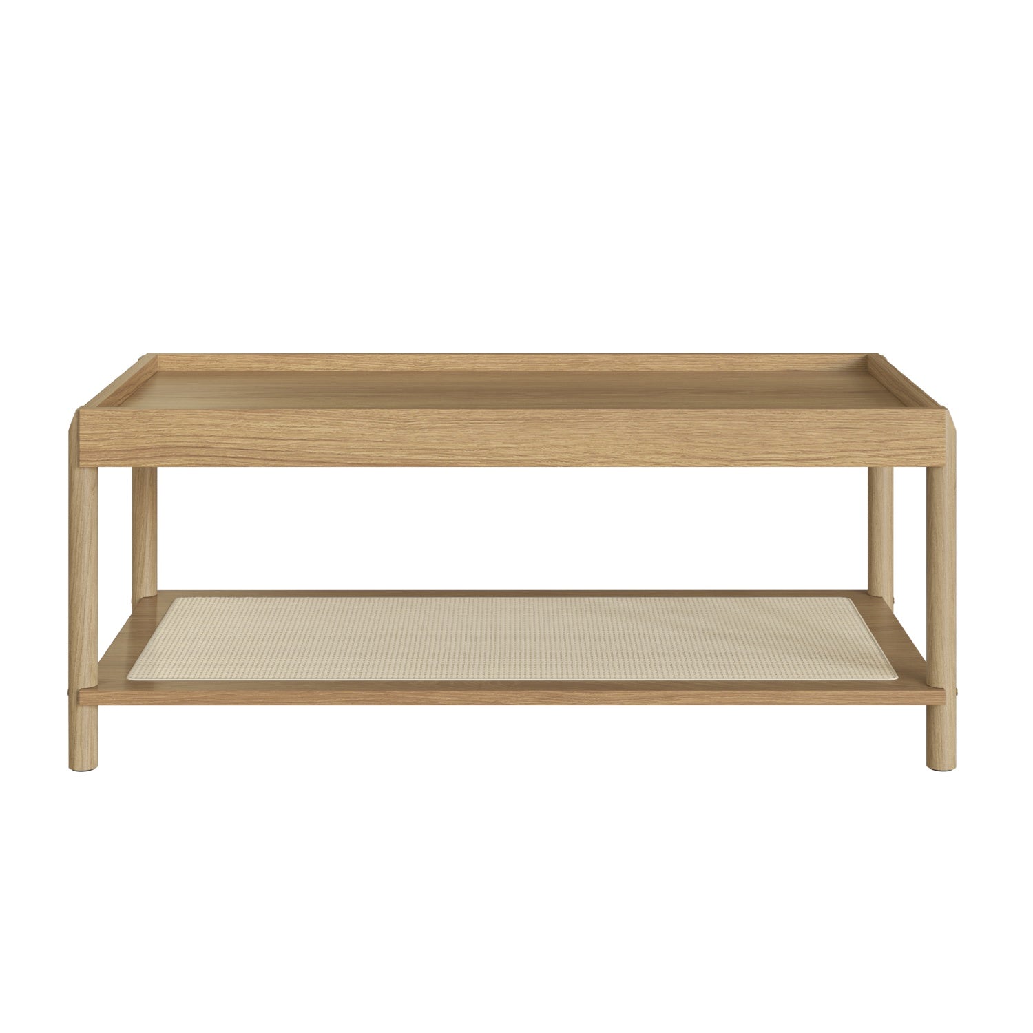 Mesa De Centro Santorini 93X38X45 Natural, Tejido