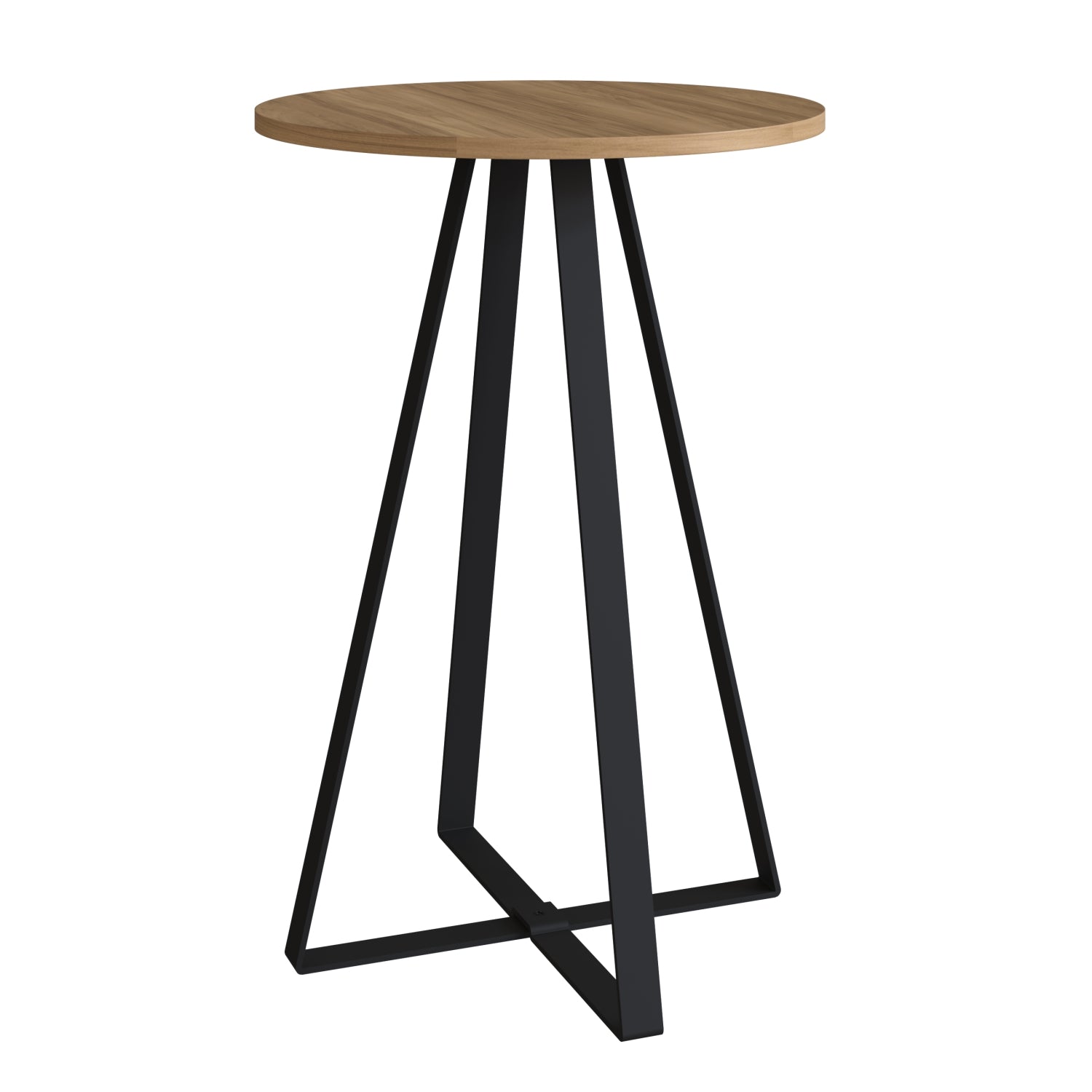 Mesa Auxiliar Alba 45X65X45 Natural, Negro