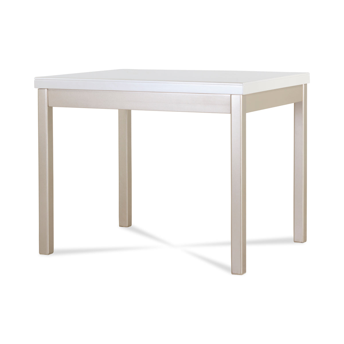 Comedor 4 Puestos Walcot Eurolino Blanco Puro, Champaña