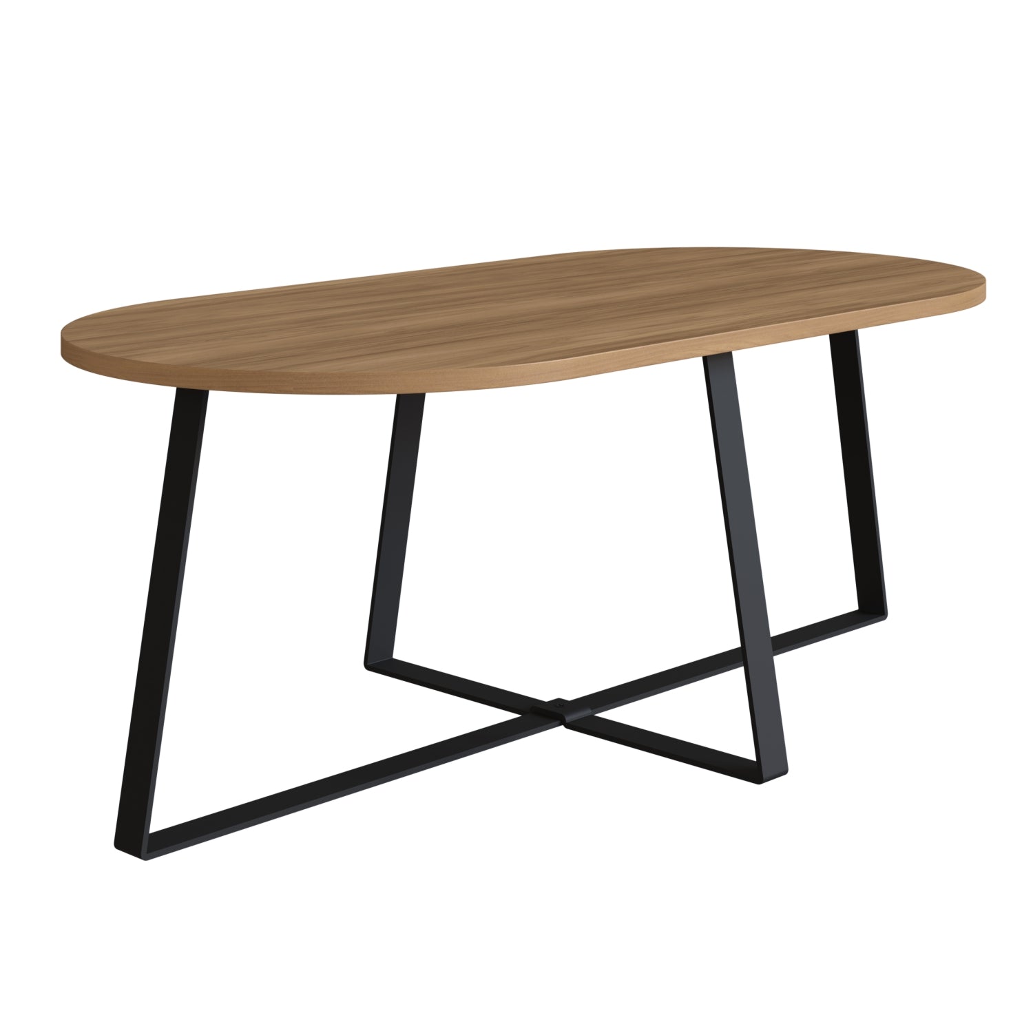 Mesa De Centro Alba 90X35X45 Natural, Negro