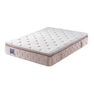 Combo Colchón Doble Aurora Pillow Top (Garantía 15 Años) + Cama Beige