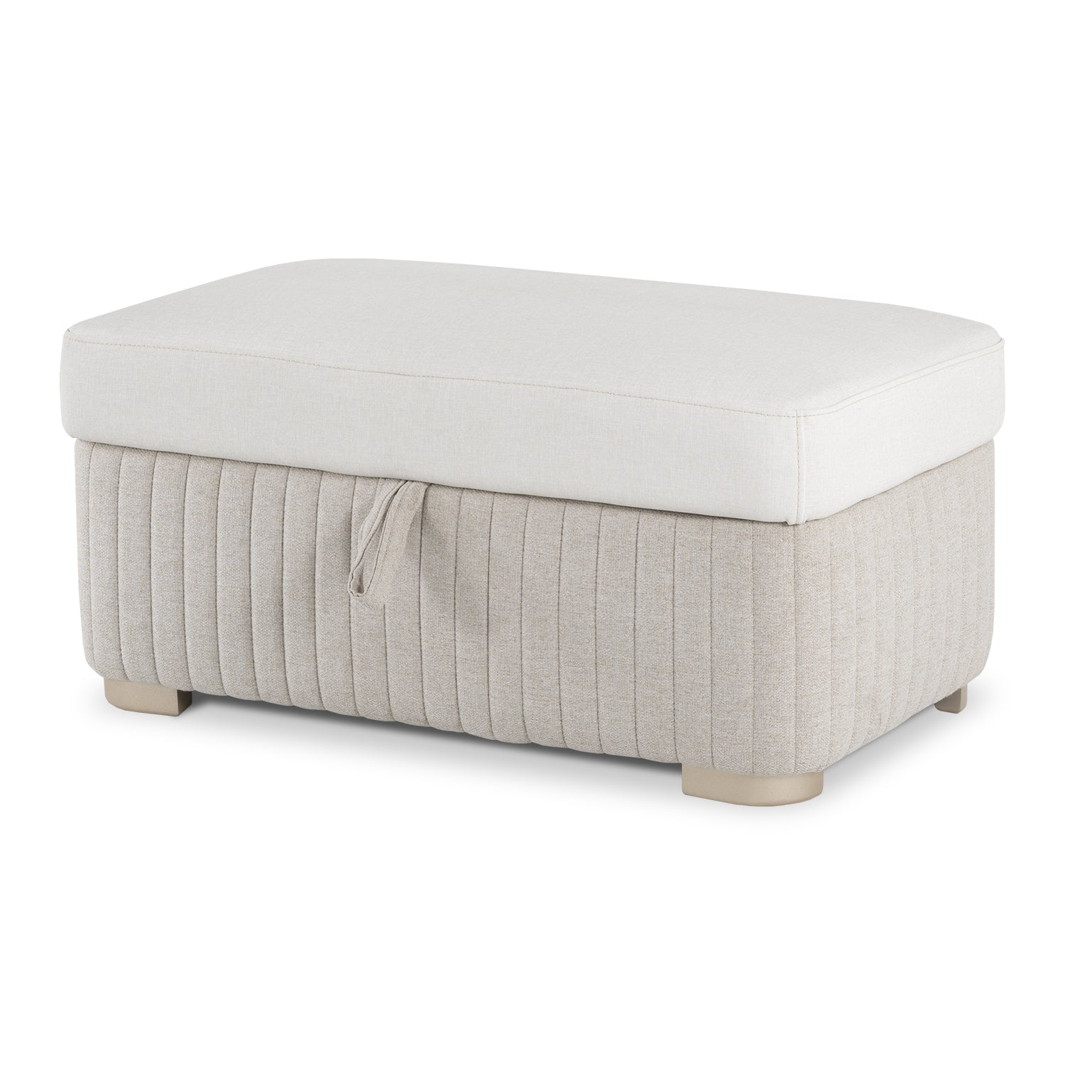 Puff Baul Dior Eurolino Blanco Puro Beige, Champaña