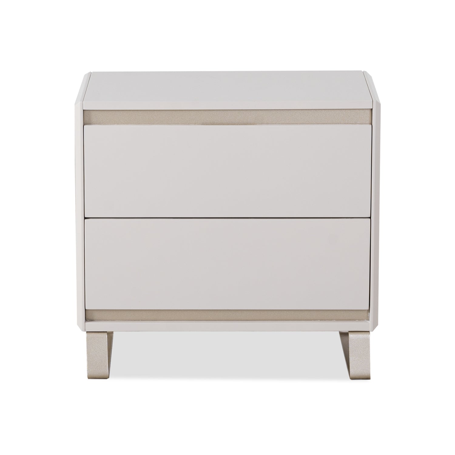 Mesa de Noche Sevilla Greige, Champaña 2 Gavetas