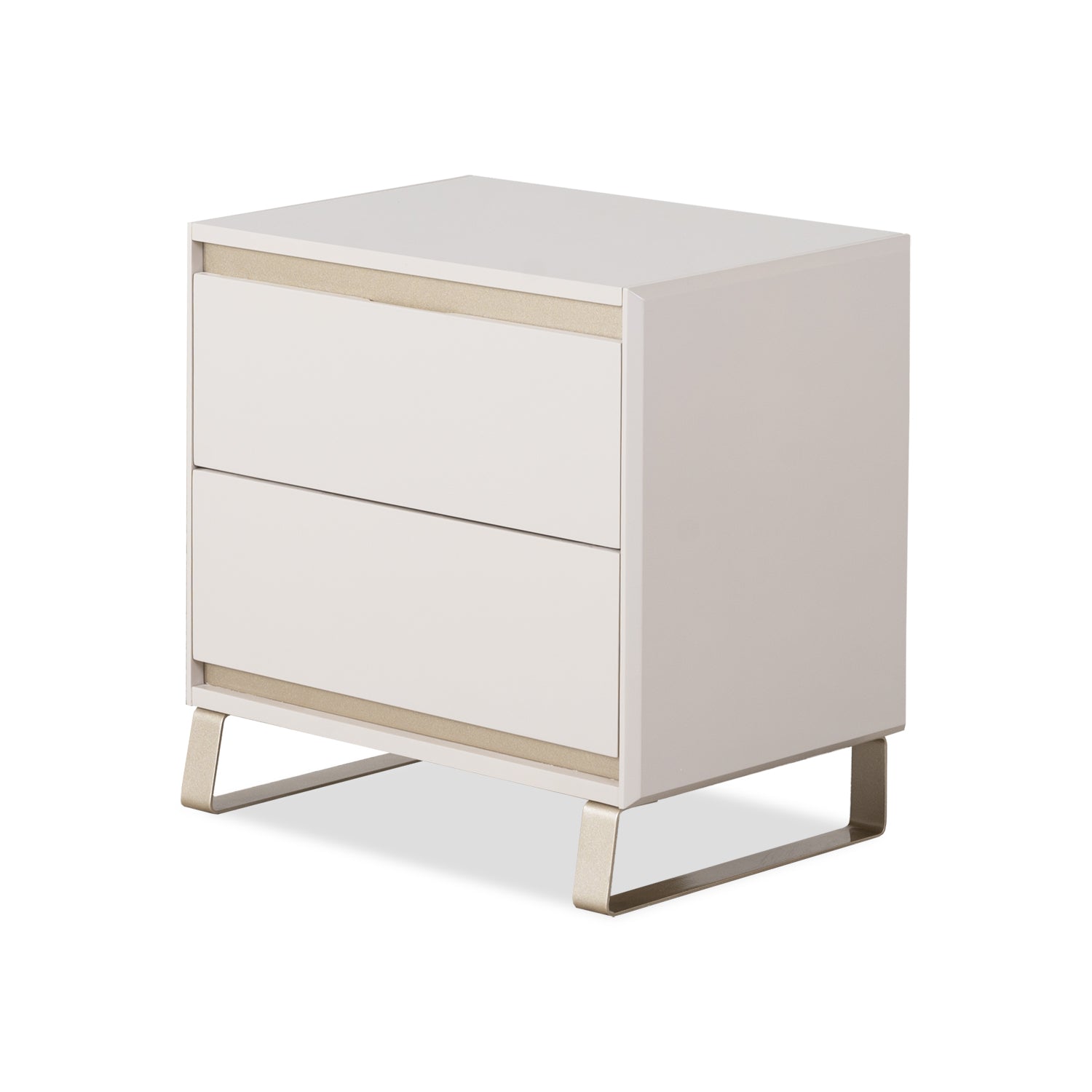 Mesa de Noche Sevilla Greige, Champaña 2 Gavetas