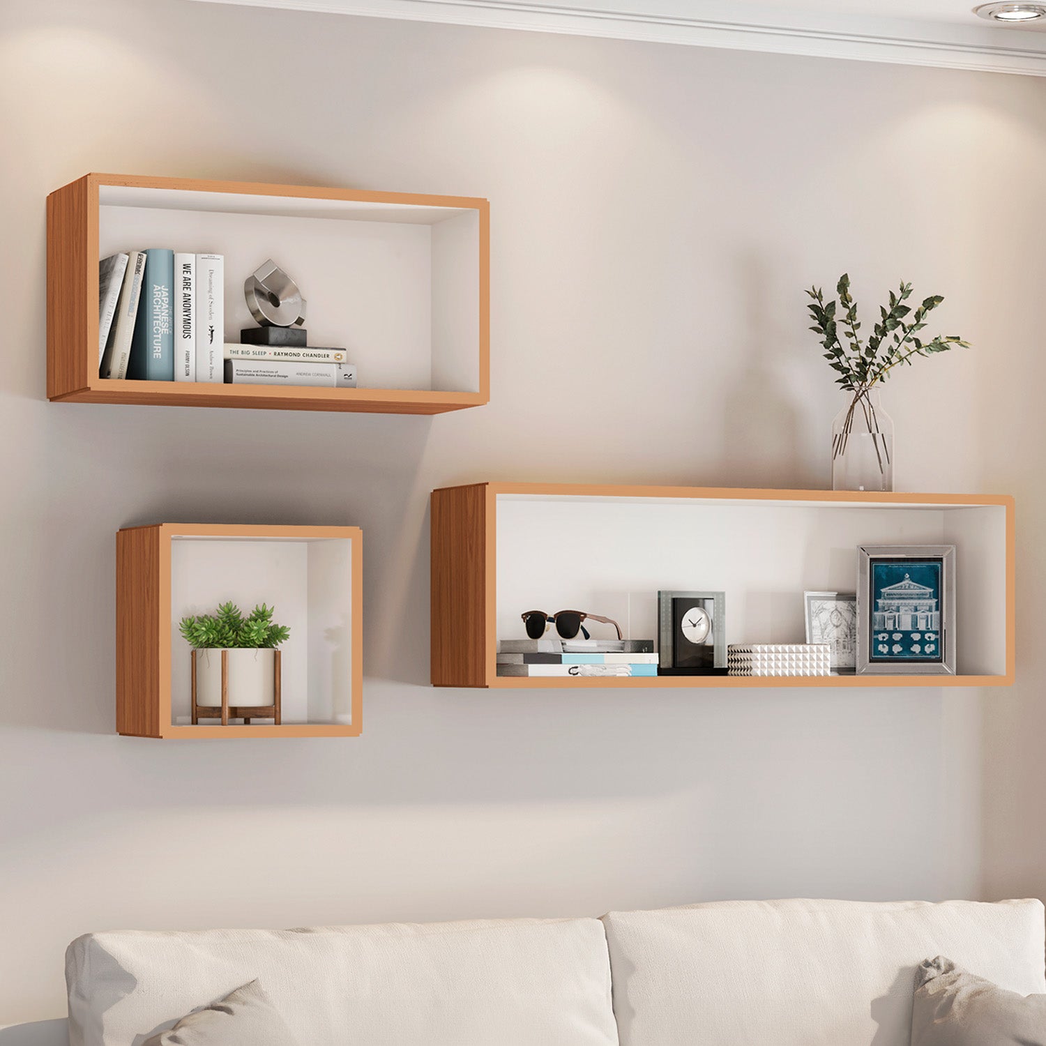 Repisas Niko Natural, Off White Setx3