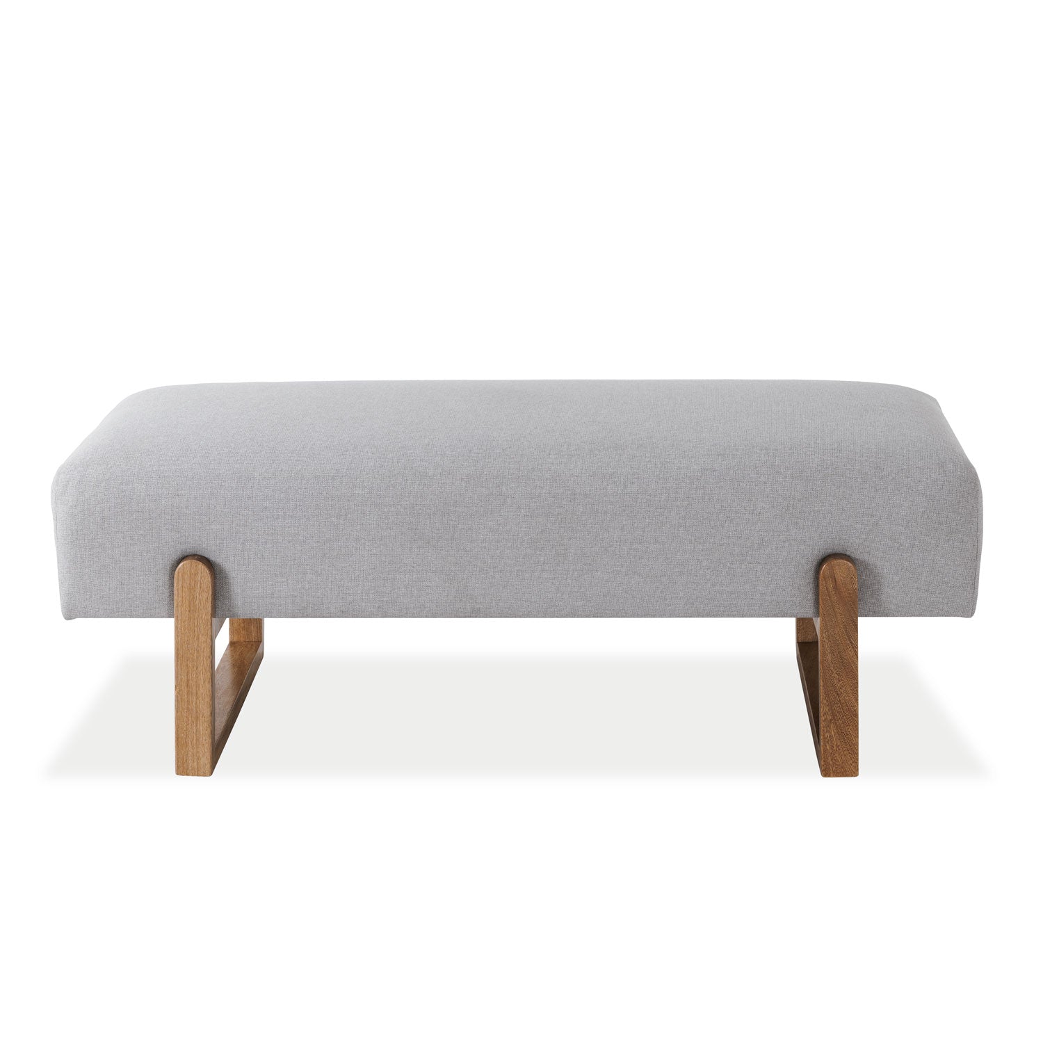 Puff Bonn Lino Klap Plata, Natural