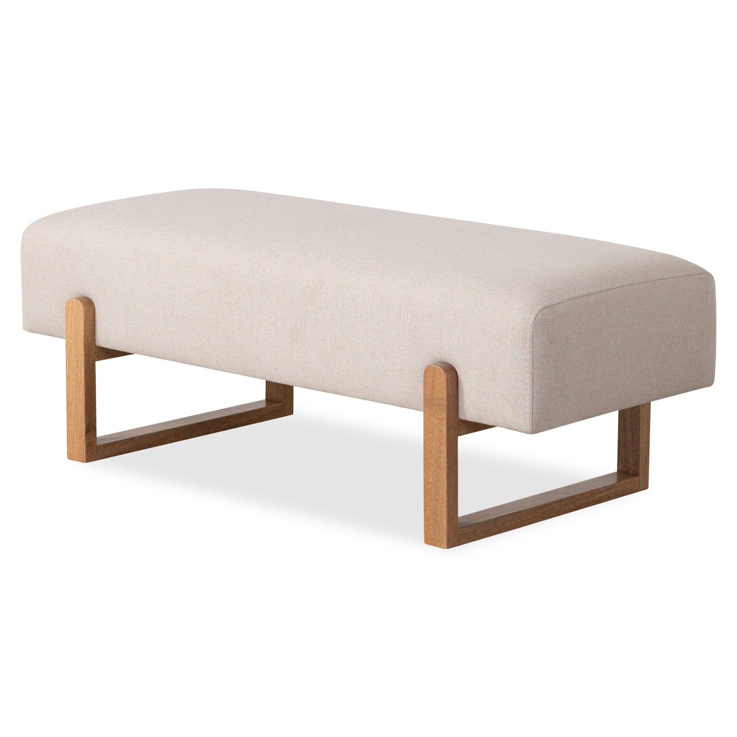 Puff Bonn Lino Beige, Natural