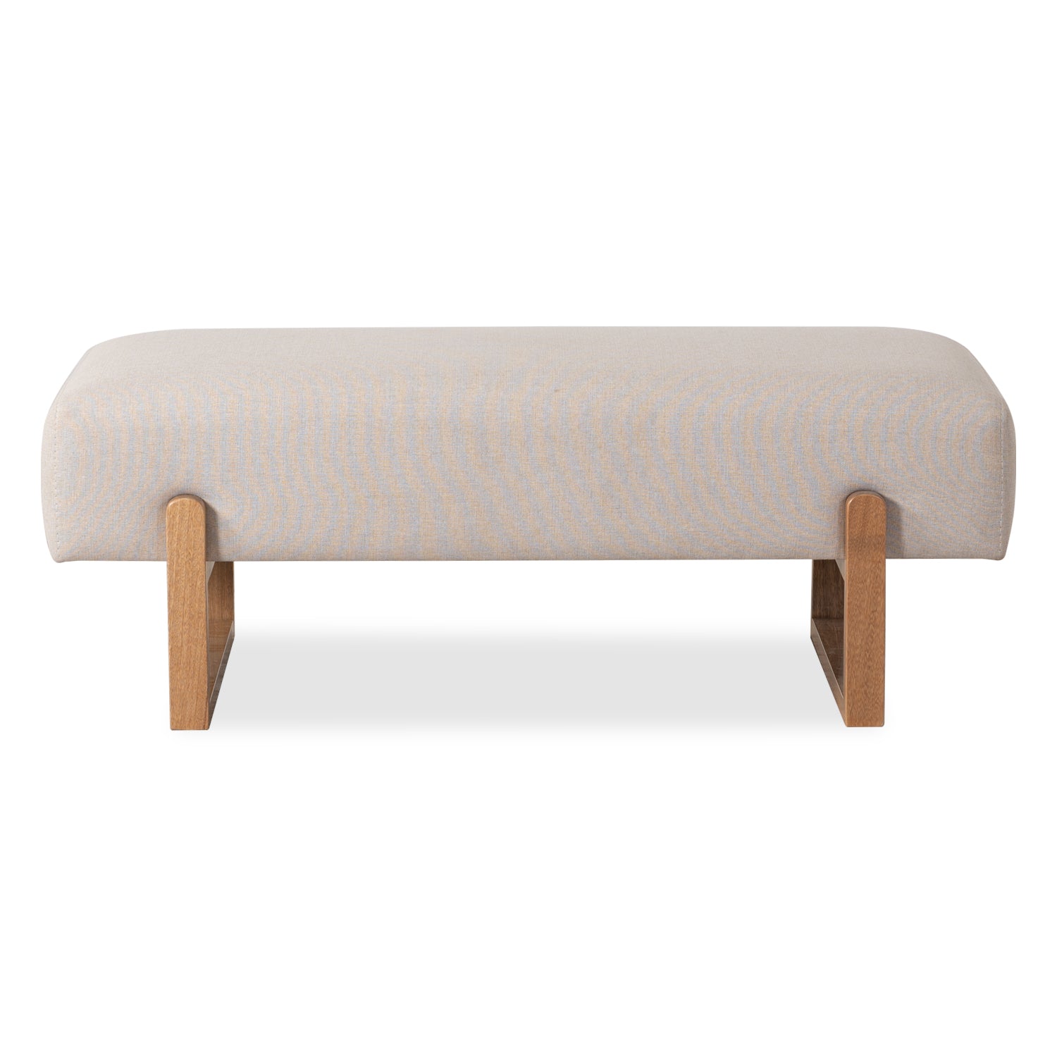 Puff Bonn Lino Beige, Natural