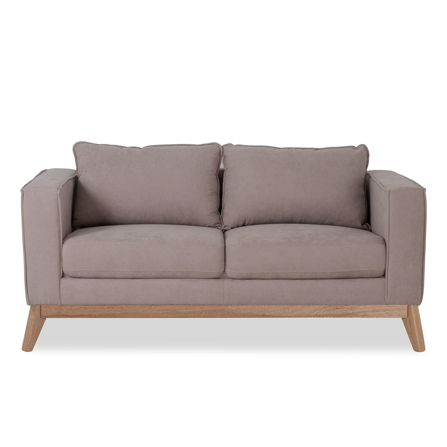 Sofá 3 Puestos Burgos Microfibra Kazan Camel, Natural