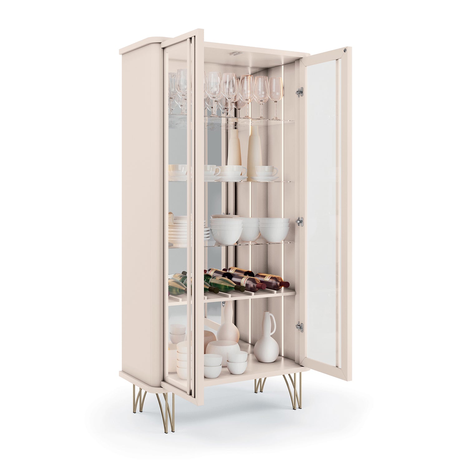 Vitrina Lina 90X180X42 Off White