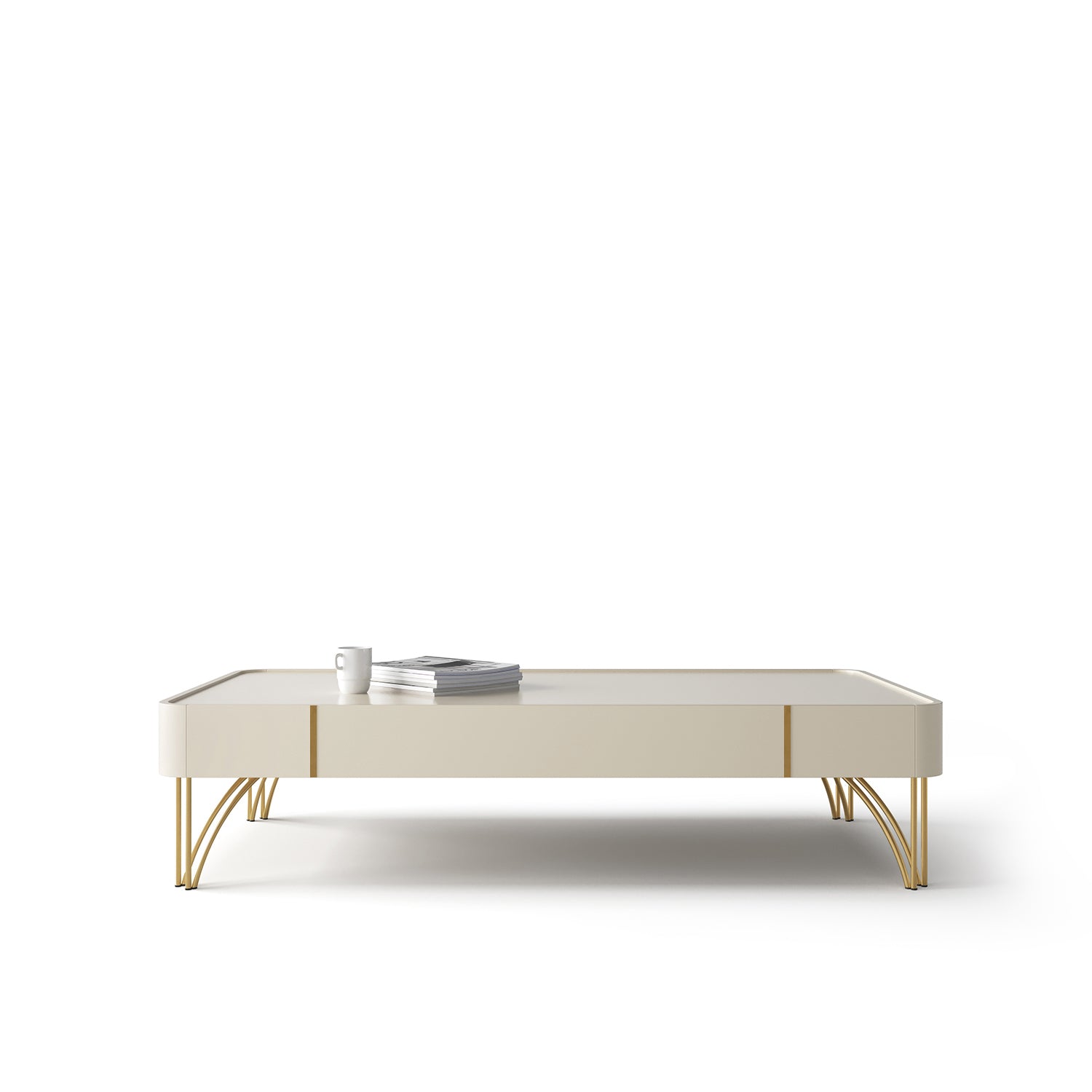 Mesa Centro Lina 132X31X66 Off White
