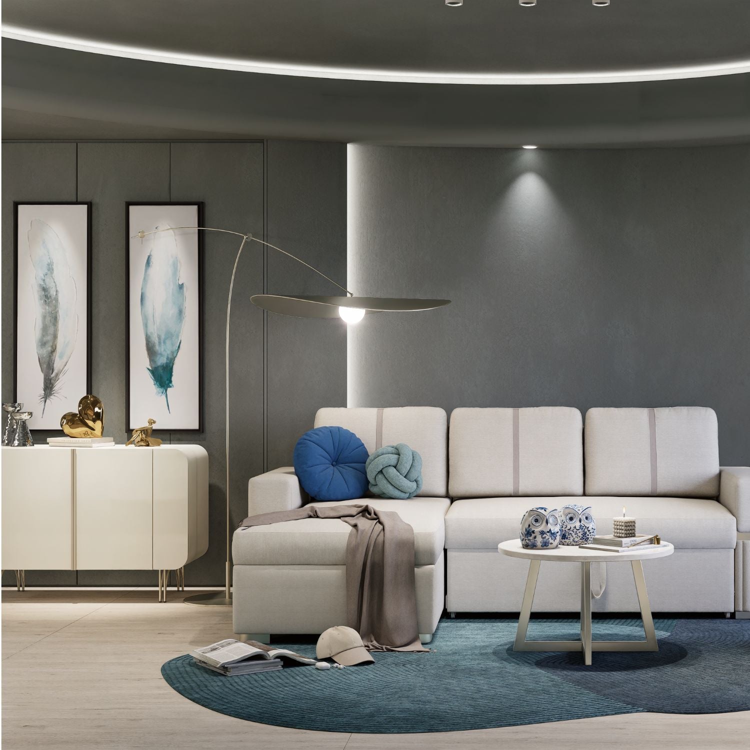 Bifé Lina 110X75X43 Off White