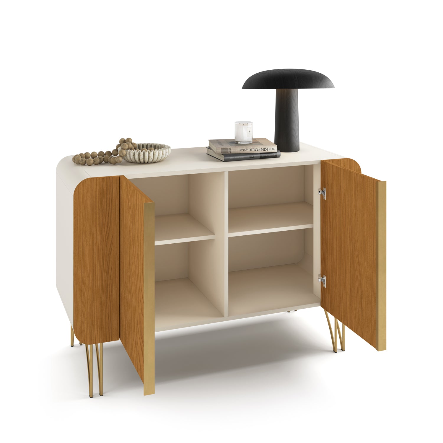 Bifé Lina 110X75X43 Offwhite, Natural