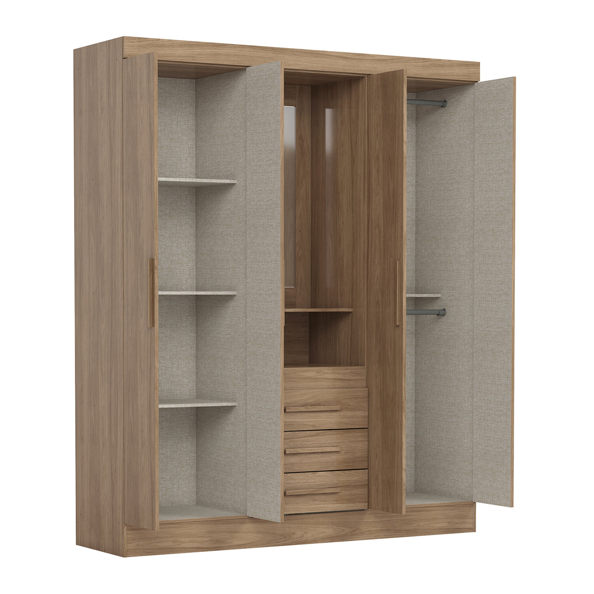 Ropero Ellis 163X195X47 Natural
