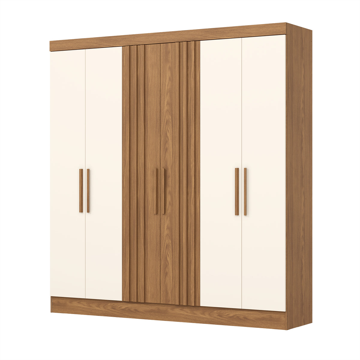 Ropero Otto 200X210X47 Natural, Off White