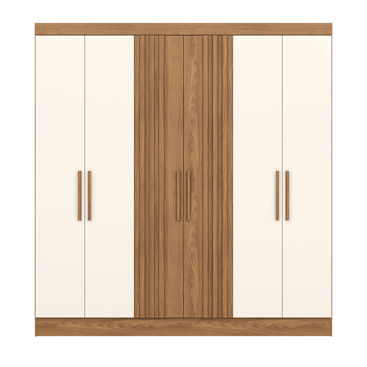 Ropero Otto 200X210X47 Natural, Off White