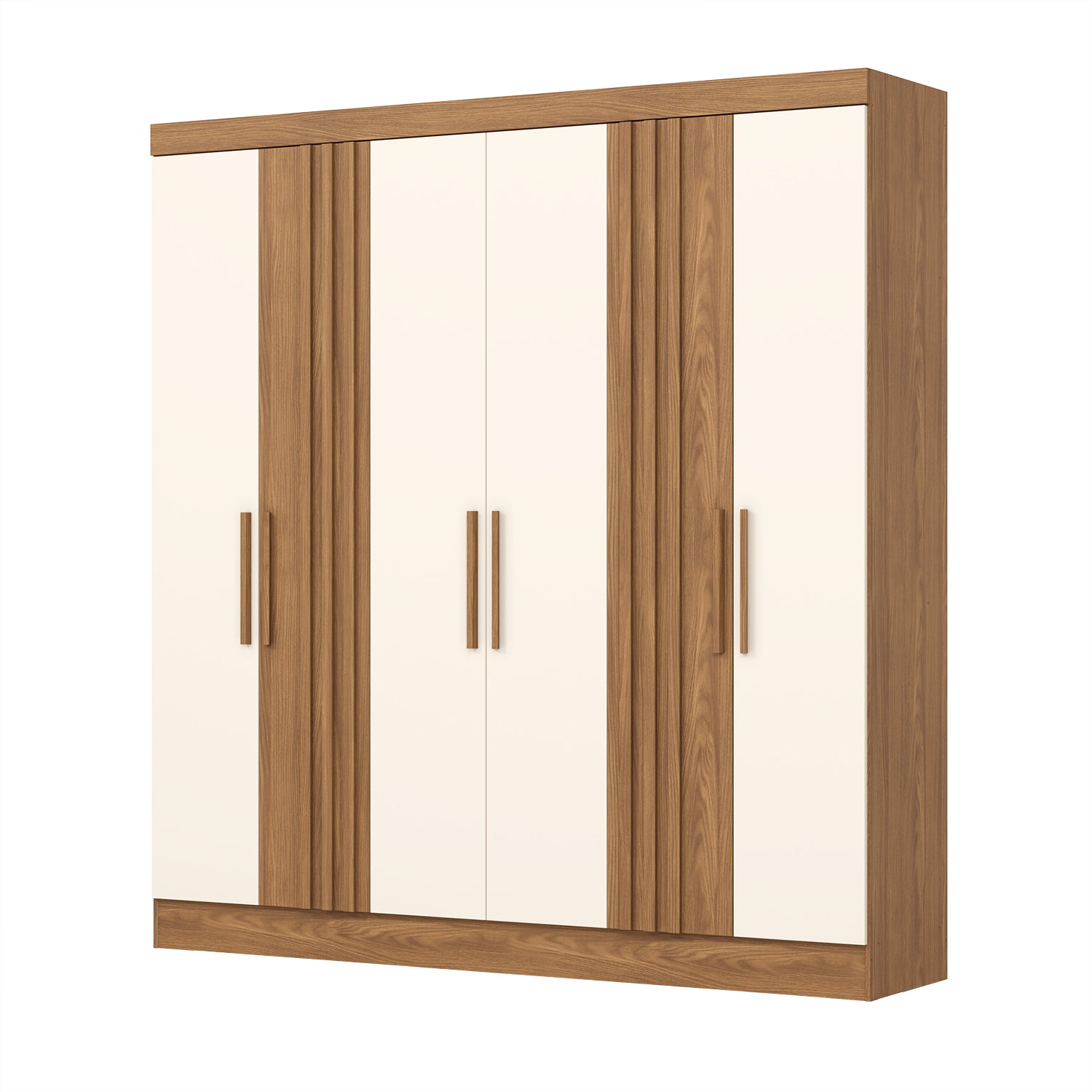 Ropero Otto 200X210X47 Natural, Off White