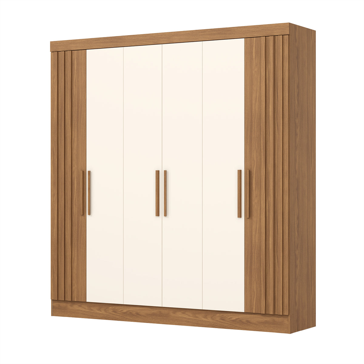 Ropero Otto 200X210X47 Natural, Off White