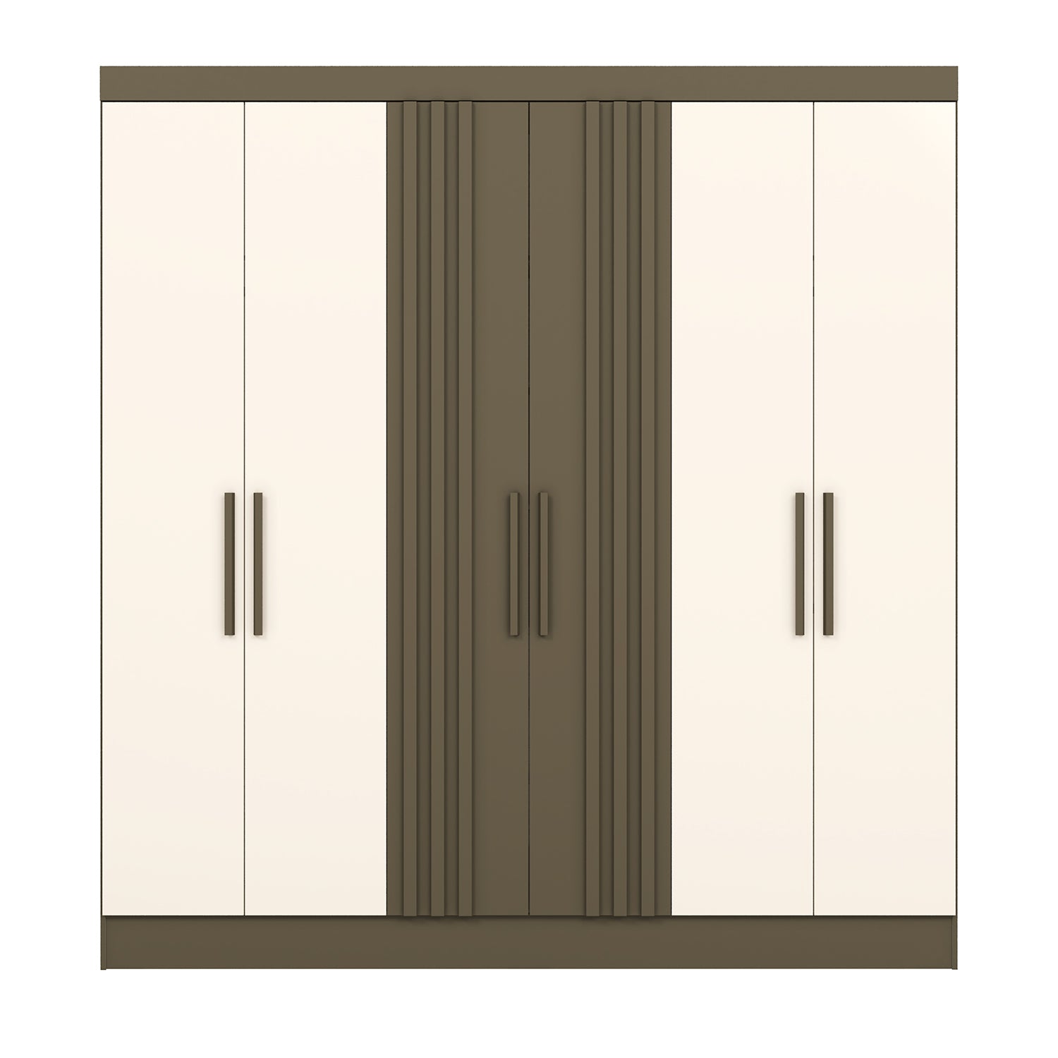 Closet Otto 200X210X47 Taupe, Off White