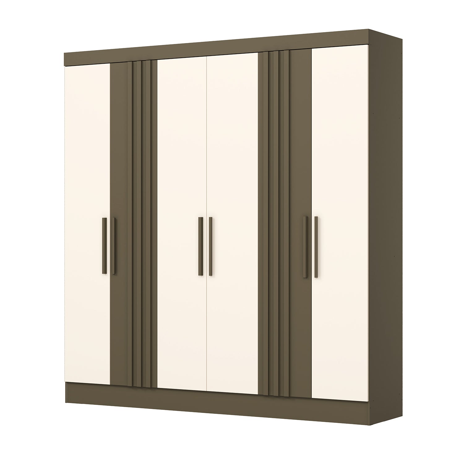 Closet Otto 200X210X47 Taupe, Off White