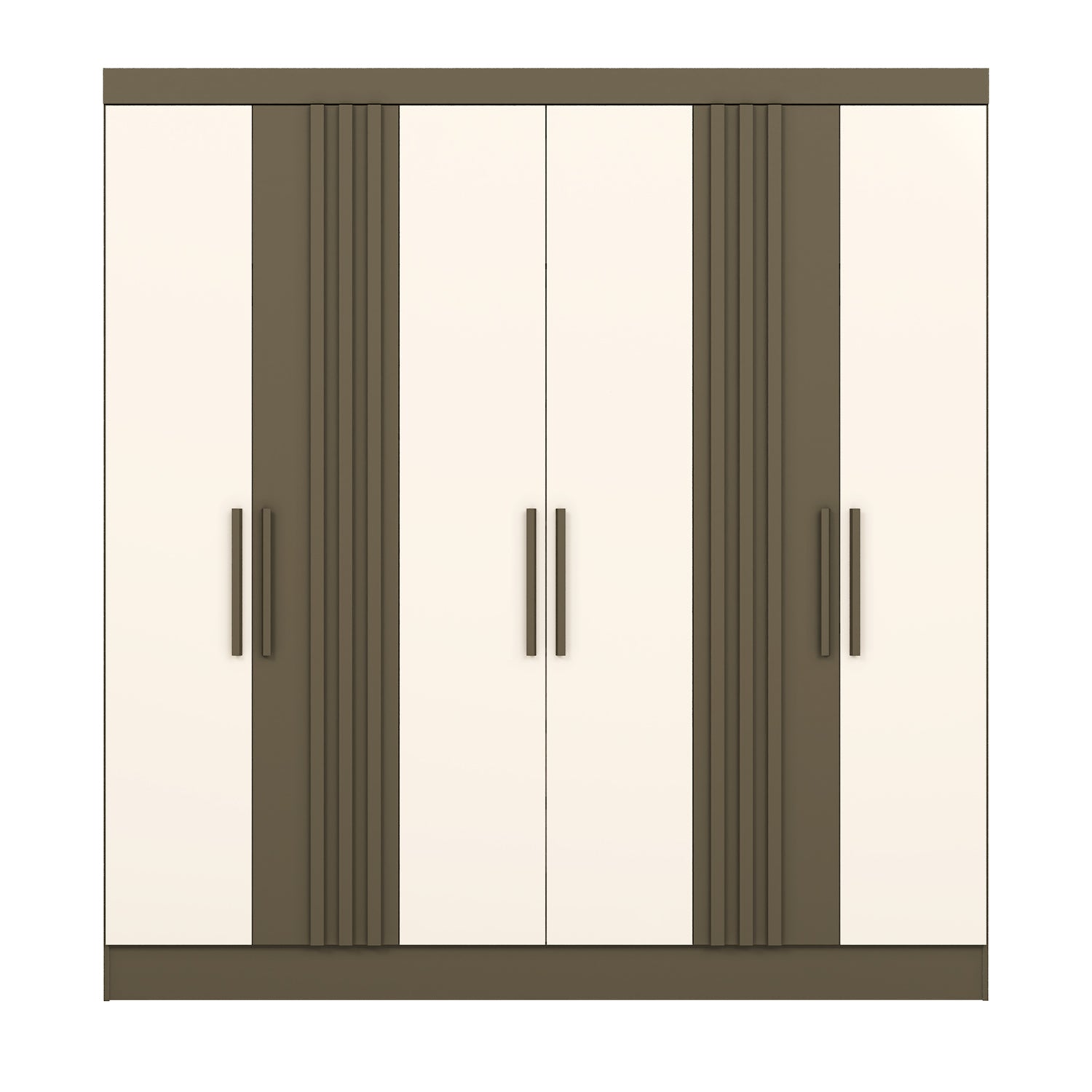 Closet Otto 200X210X47 Taupe, Off White