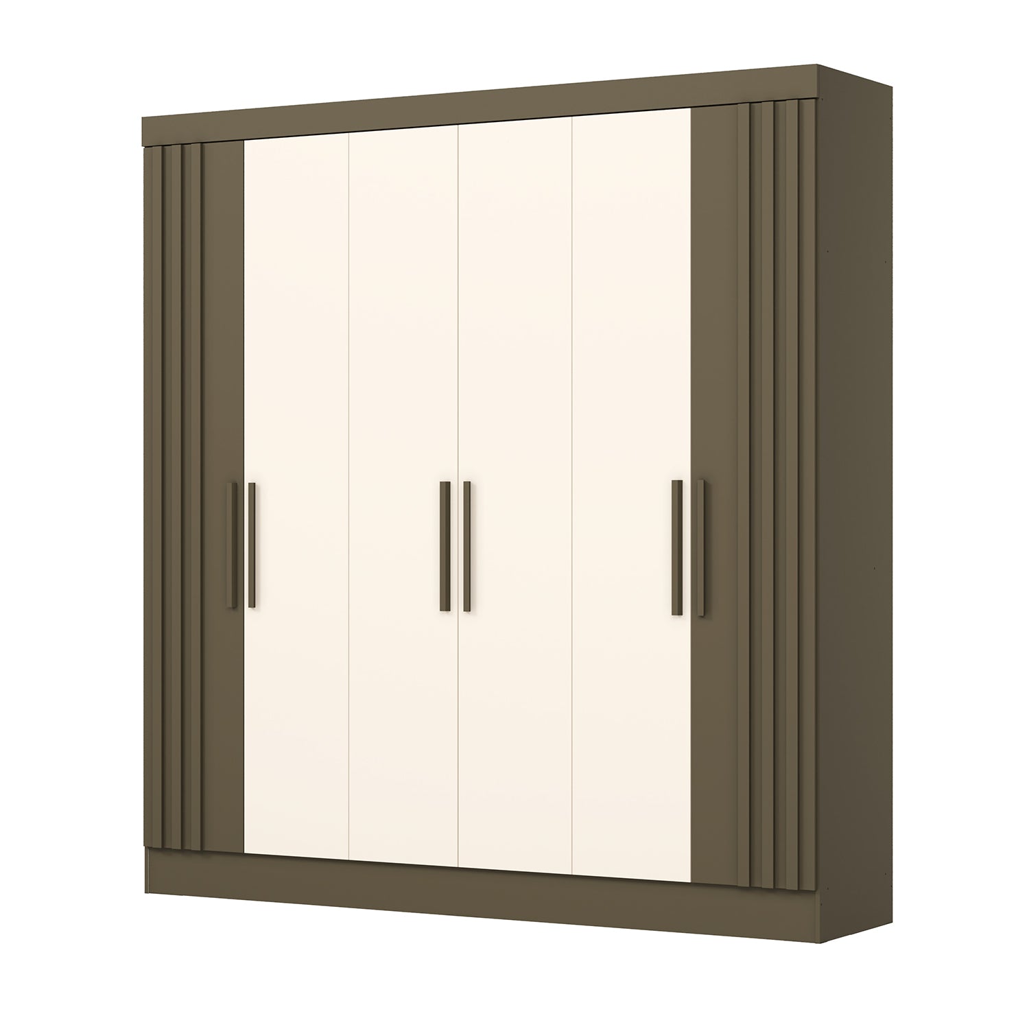Closet Otto 200X210X47 Taupe, Off White