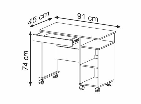 Escritorio Leo 91X74X45 Natural