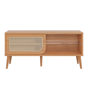 Mesa De Tv Dali 135X62X36 Natural, Tejido