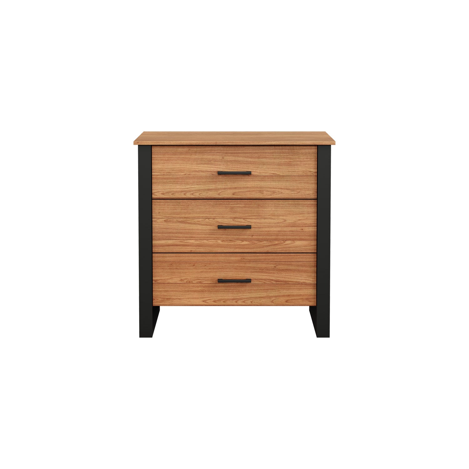 Comoda Cox 89.5X89X44.5 Natural, Negro