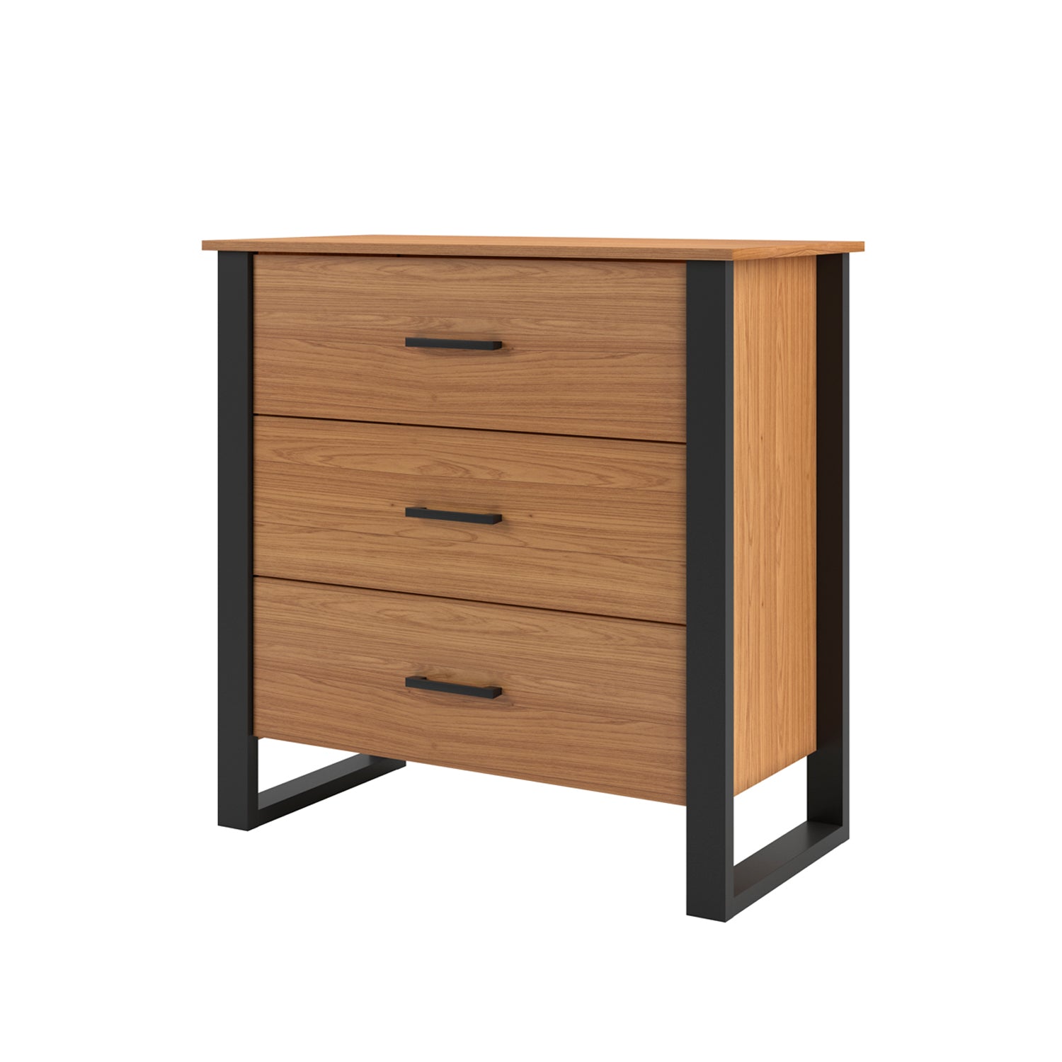 Comoda Cox 89.5X89X44.5 Natural, Negro